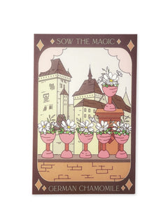 German Chamomile Tarot Garden Seed Packet