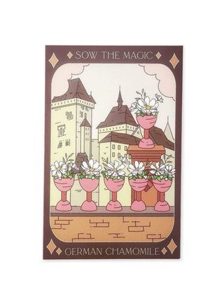 Sow the Magic German Chamomile Tarot Garden Seed Packet