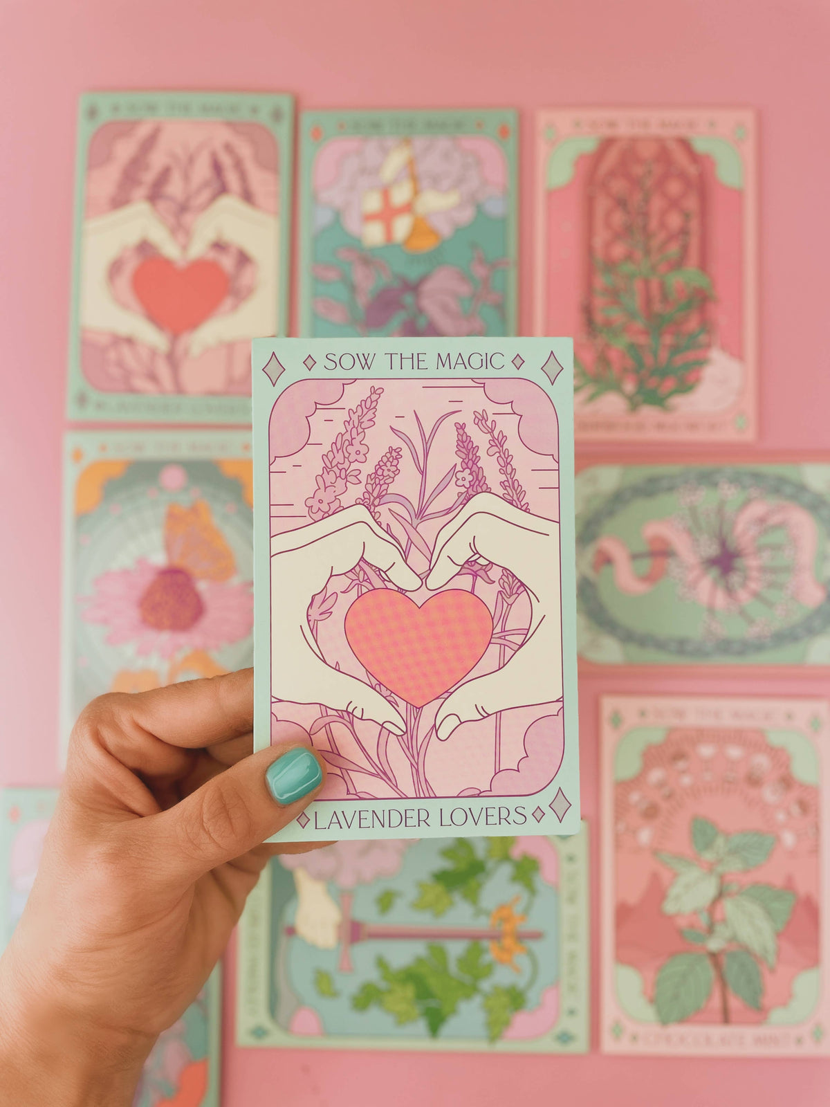 Sow the Magic Lavender Lovers Tarot Garden + Gift Seed Packet