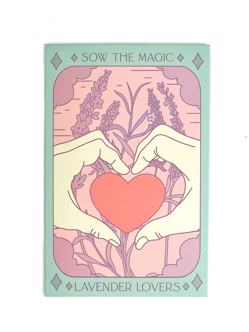 Sow the Magic Lavender Lovers Tarot Garden Seed Packet