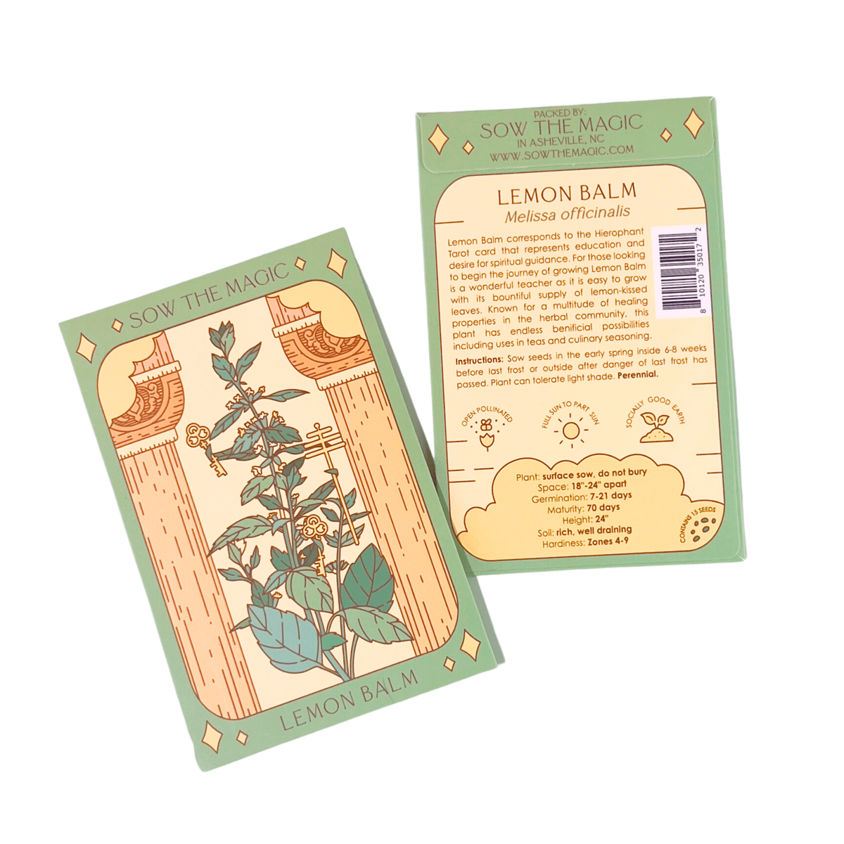 Sow the Magic Lemon Balm Tarot Garden + Gift Seed Packet