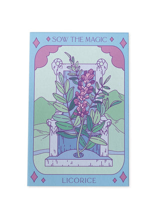 Sow the Magic Licorice Tarot Garden Seed Packet