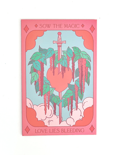 Love Lies Bleeding Tarot Garden Seed Packet