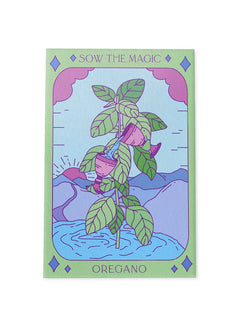 Oregano Tarot Garden Seed Packet