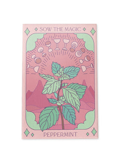 Peppermint Tarot Garden Seed Packet