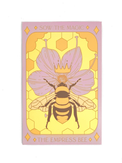 The Empress Bee Tarot Garden Seed Packet