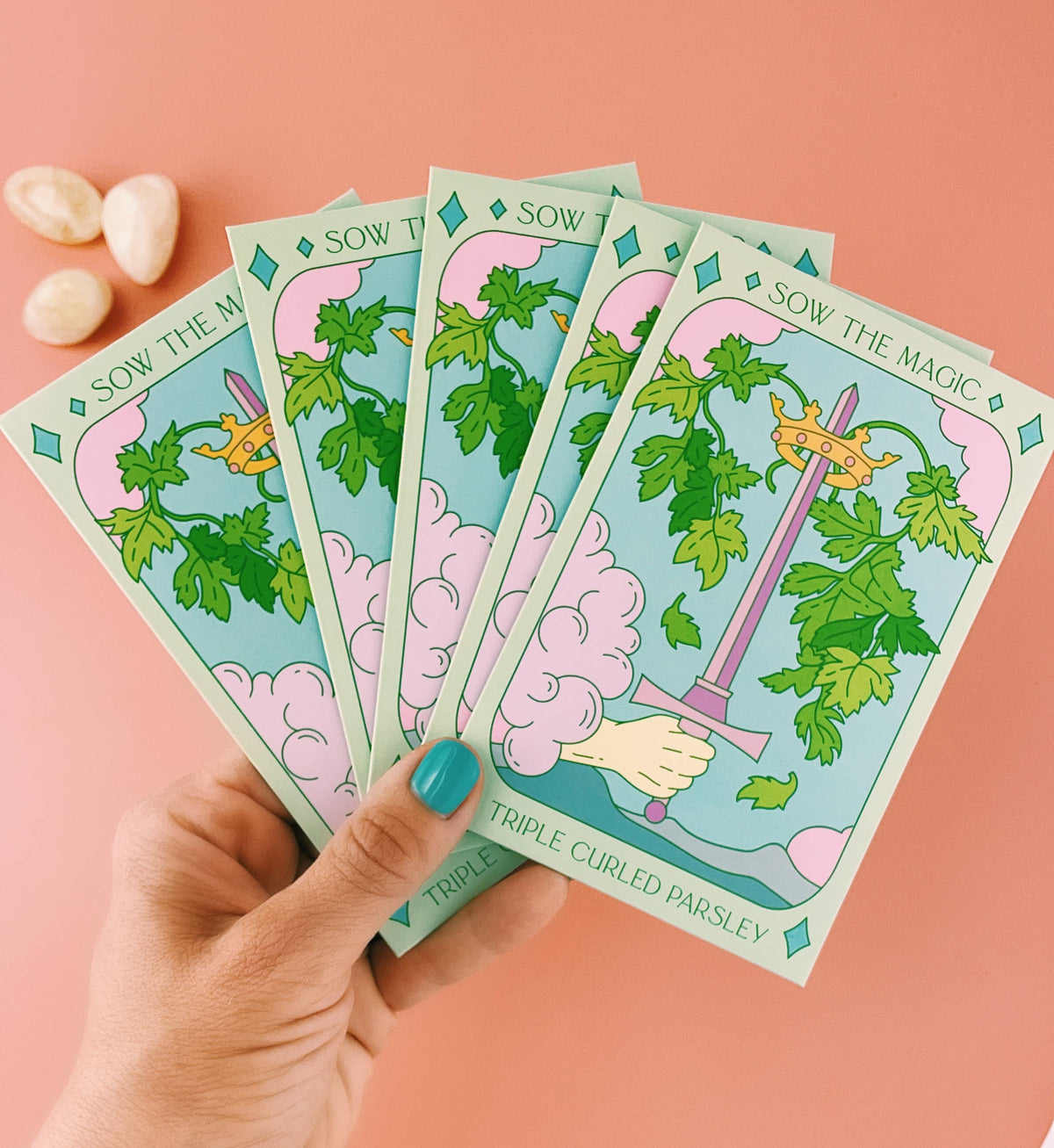 Sow the Magic Triple Curled Parsley Tarot Garden + Gift Seed Packet