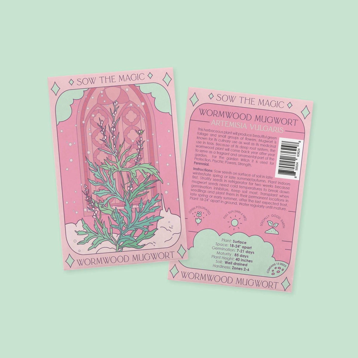 Sow the Magic Wormwood Mugwort Tarot Garden + Gift Seed Packet