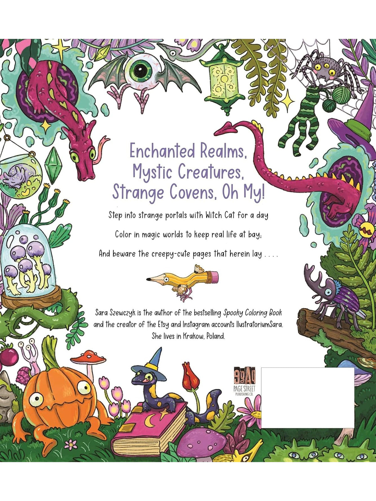 Spooky Coloring Book: Adventures of Witch Cat - Shop at Persephone's Hearth