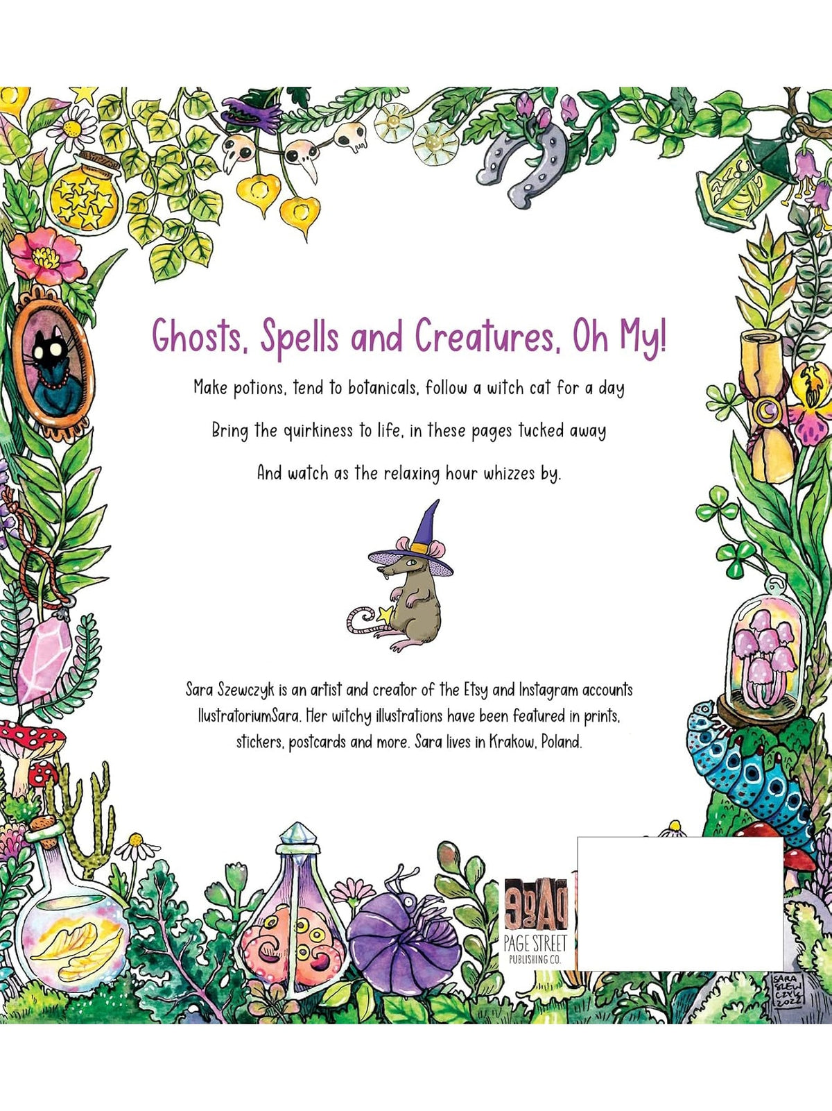 Spooky Coloring Book: Creepy Cute Illustrations For Your Inner Witch - Shop at Persephone's Hearth