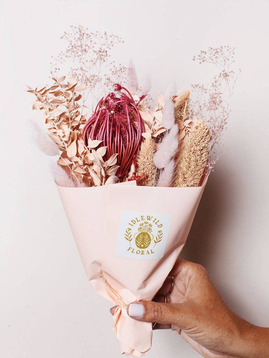 Strawberry Dried Flower Bouquet - Shop at Persephone's Hearth