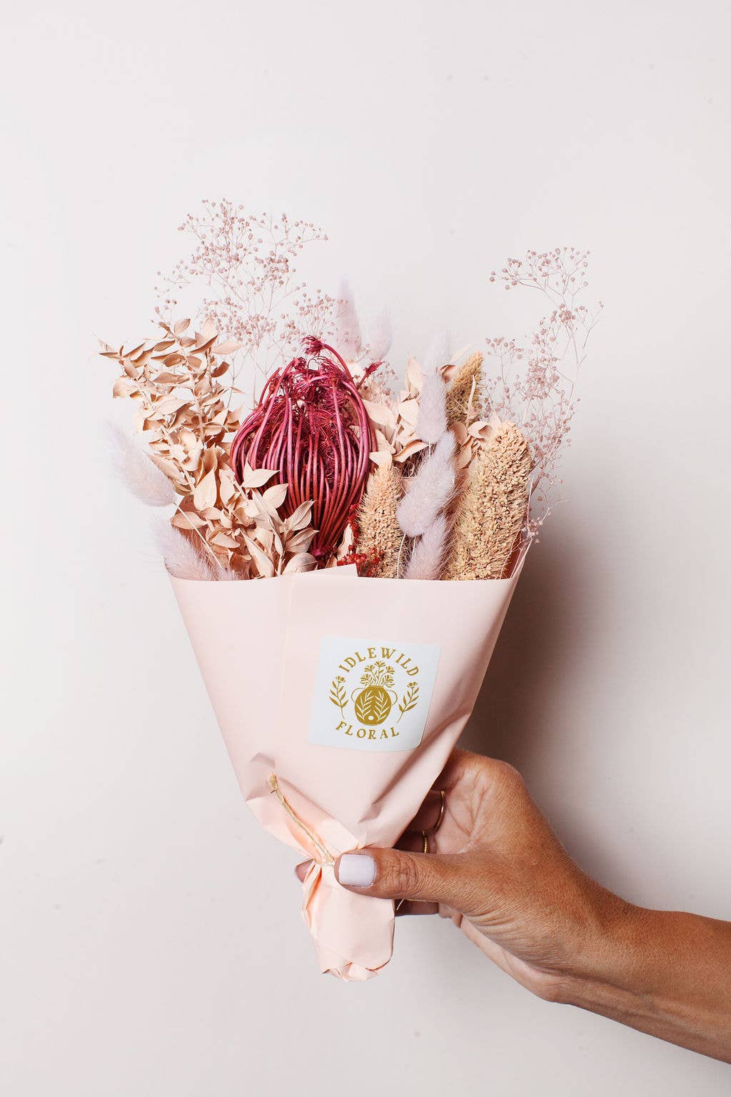 Strawberry Dried Flower Bouquet - Shop at Persephone's Hearth