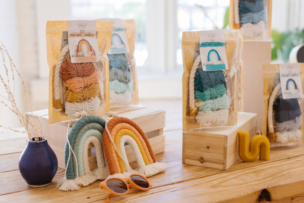Sunset DIY Rainbow Beginner Macrame Kit - Persephone's Hearth