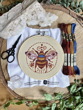 Tangled Up In Hue Embroidery Kit Winking Bee Embroidery Kit