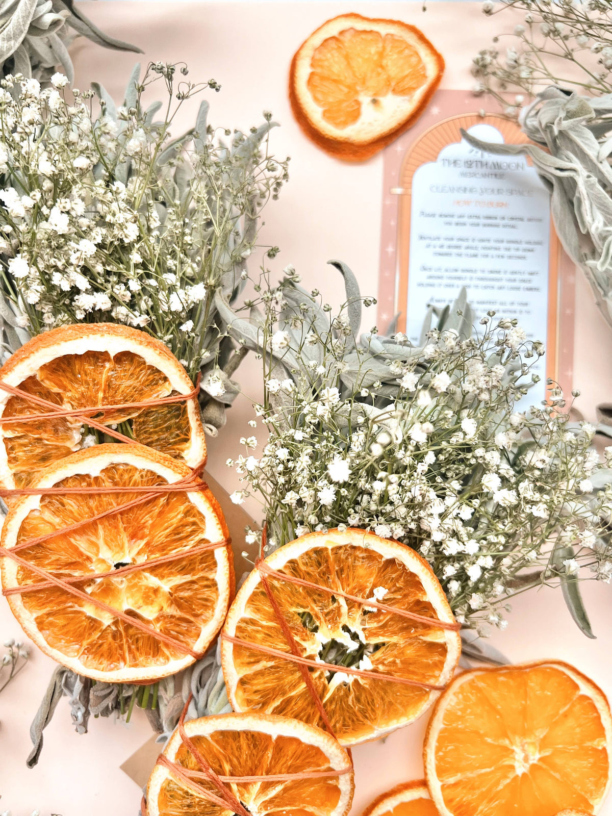 The 12th Moon CITRUS HARVEST Sage Bundle - SEASONAL Smudge - FALL + WINTER
