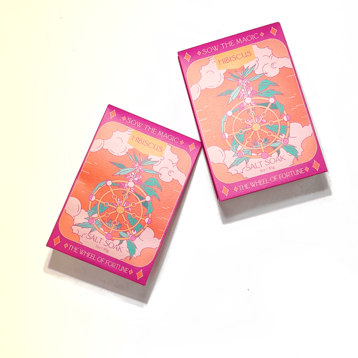 The Wheel of Fortune Salt Soak in Hibiscus - Shop at Persephone's Hearth