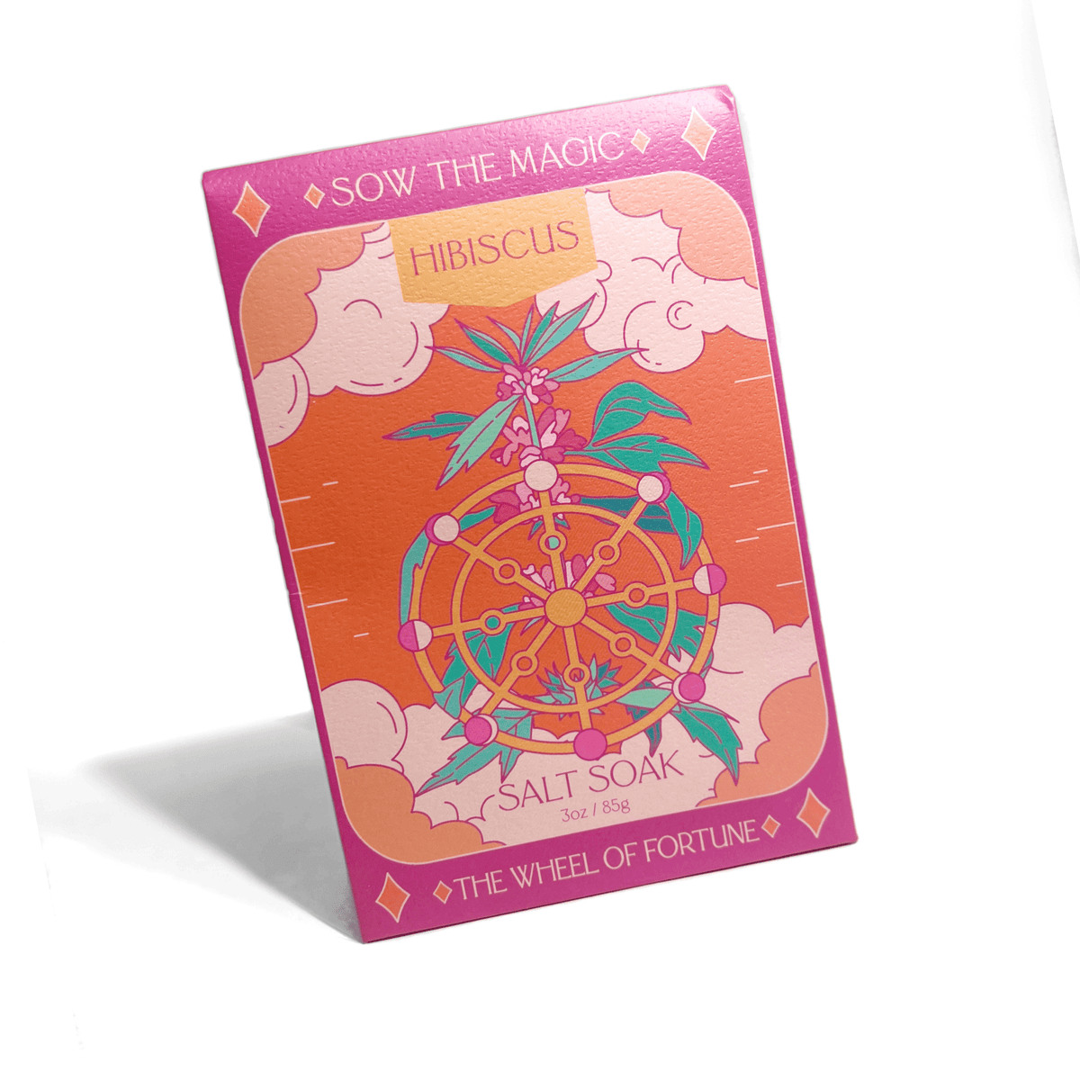 The Wheel of Fortune Salt Soak in Hibiscus - Shop at Persephone's Hearth