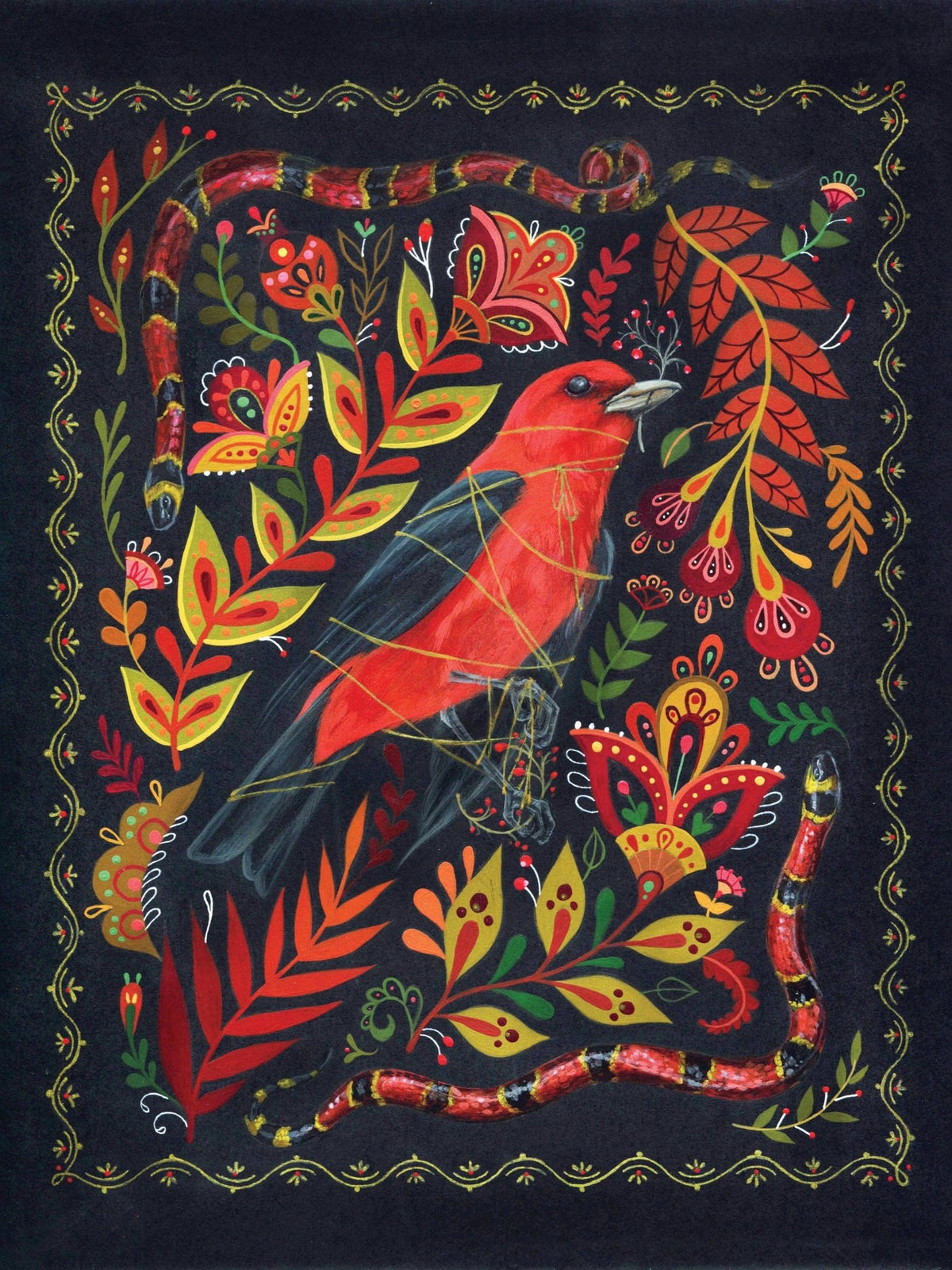 "Token" Folk Art Print, 10" x 8" - Shop at Persephone's Hearth