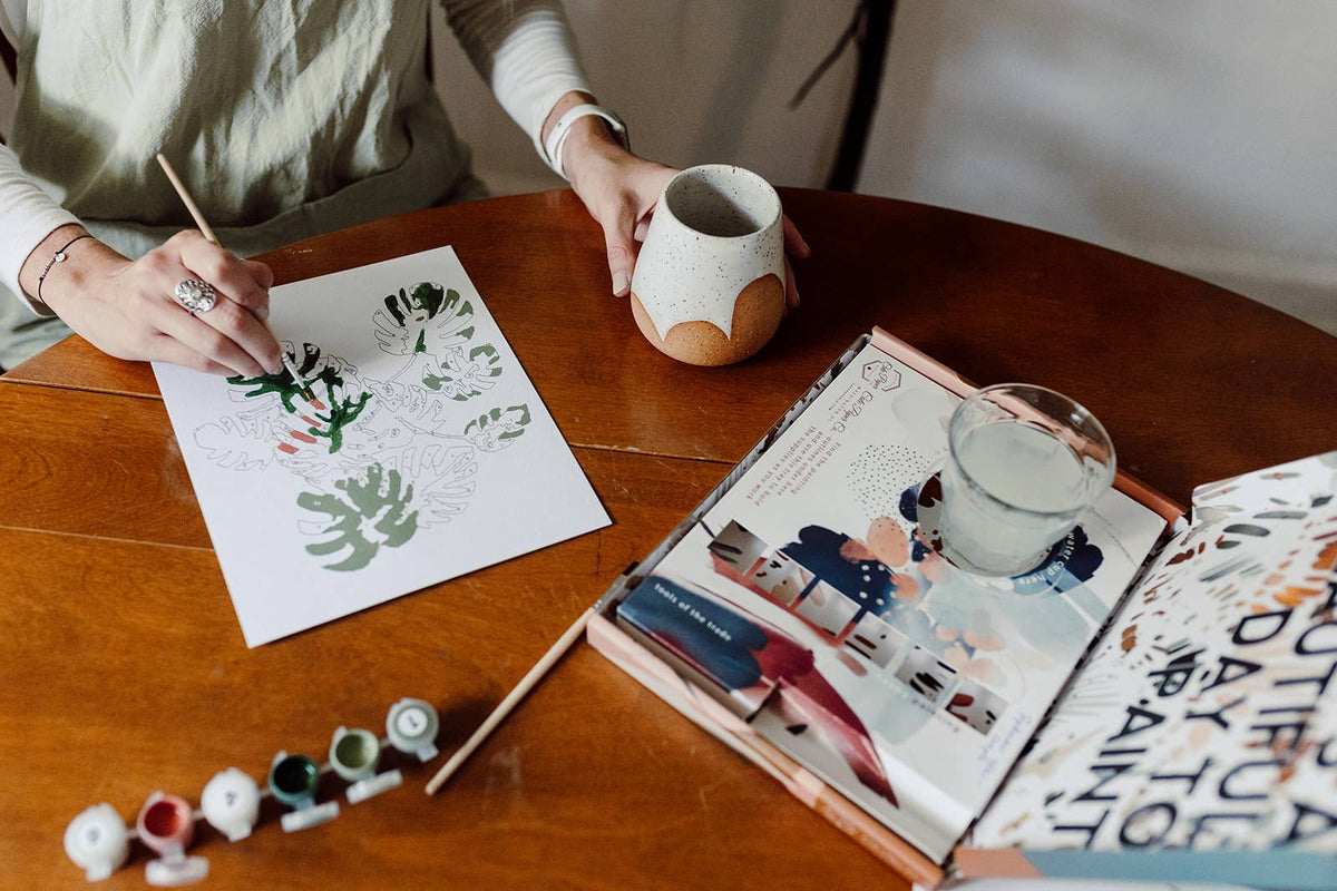 Tropical Plants Paint - By - Numbers Kit - Shop at Persephone's Hearth