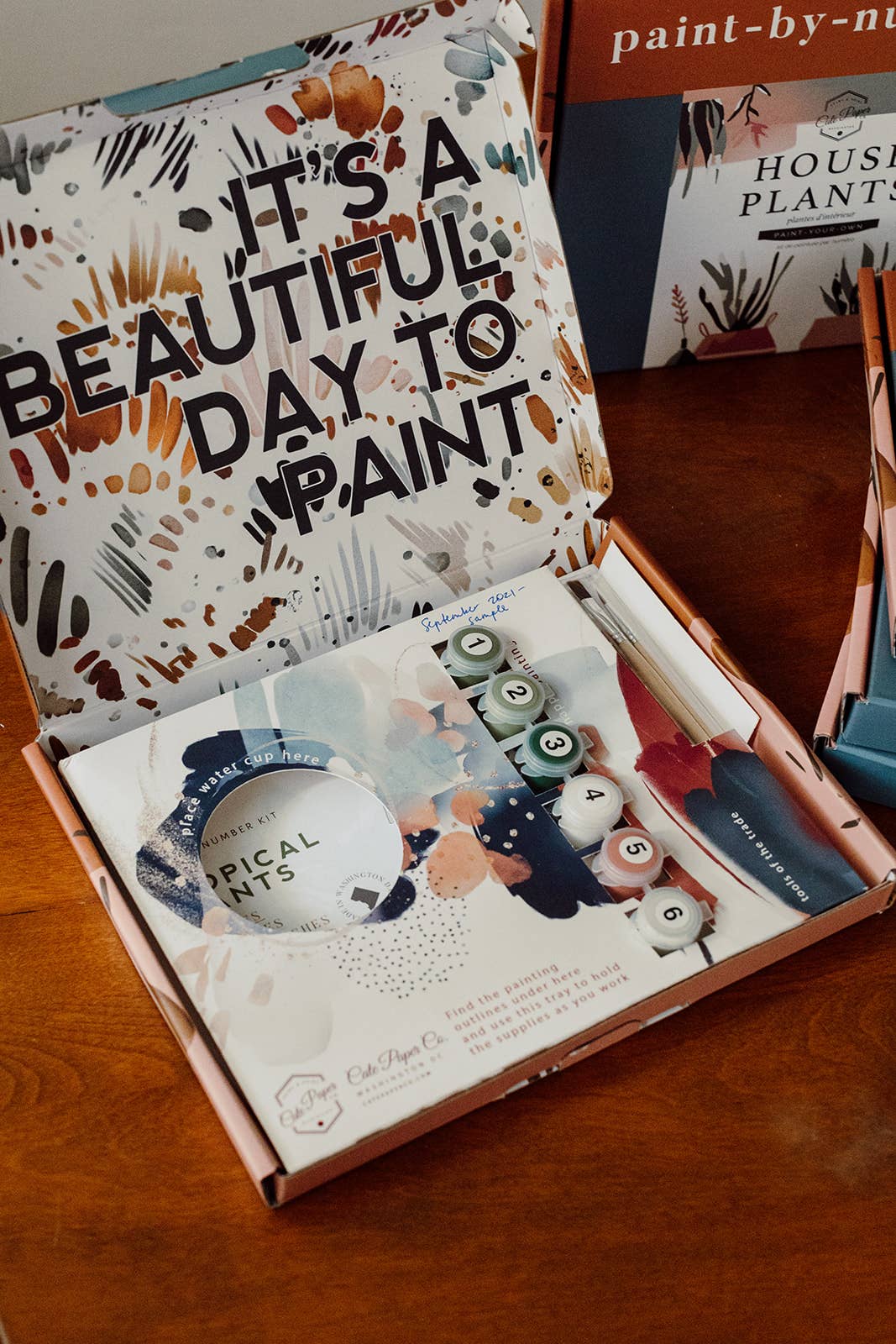 Tropical Plants Paint - By - Numbers Kit - Shop at Persephone's Hearth