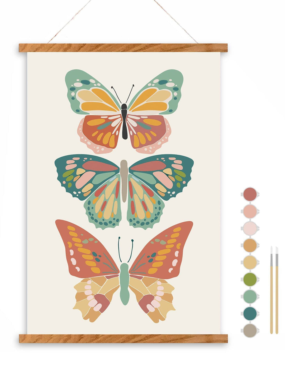 "Vibrant Butterflies" Paint by Number Kit - Shop at Persephone's Hearth