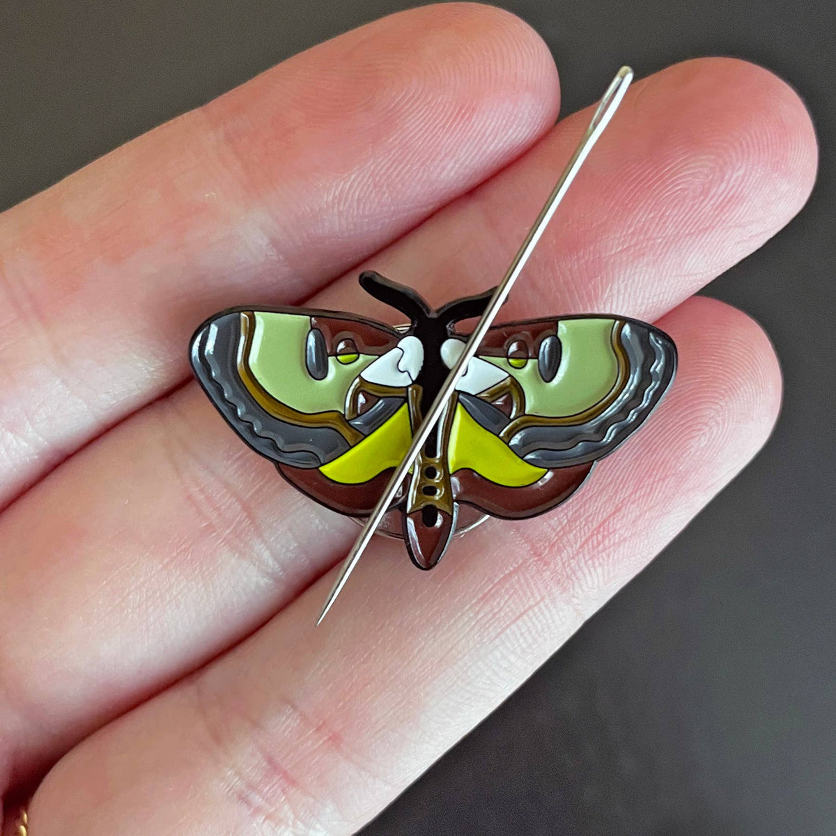 Wood Nymph Moth Needle Minder - Shop at Persephone's Hearth