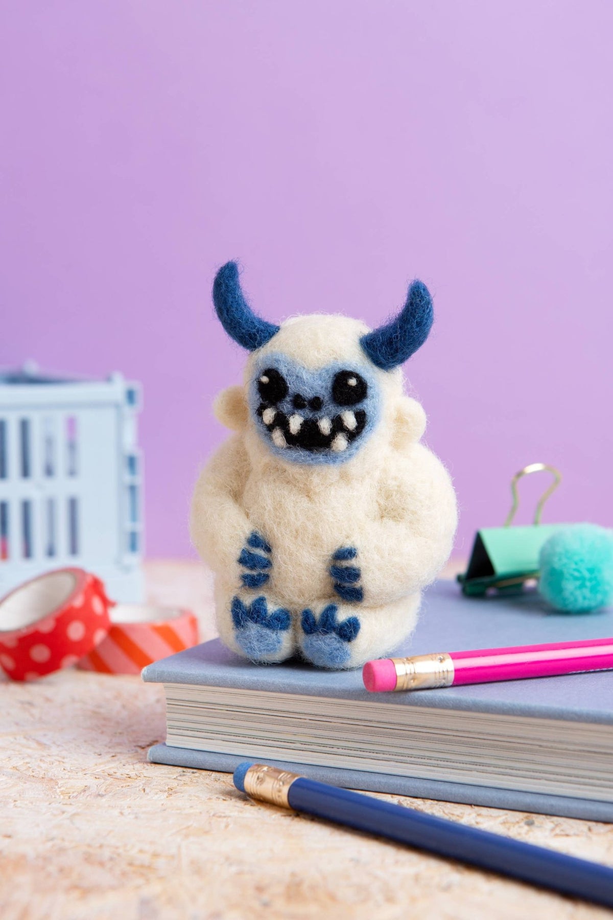 Yeti Mini Needle Felting Kit - Shop at Persephone's Hearth